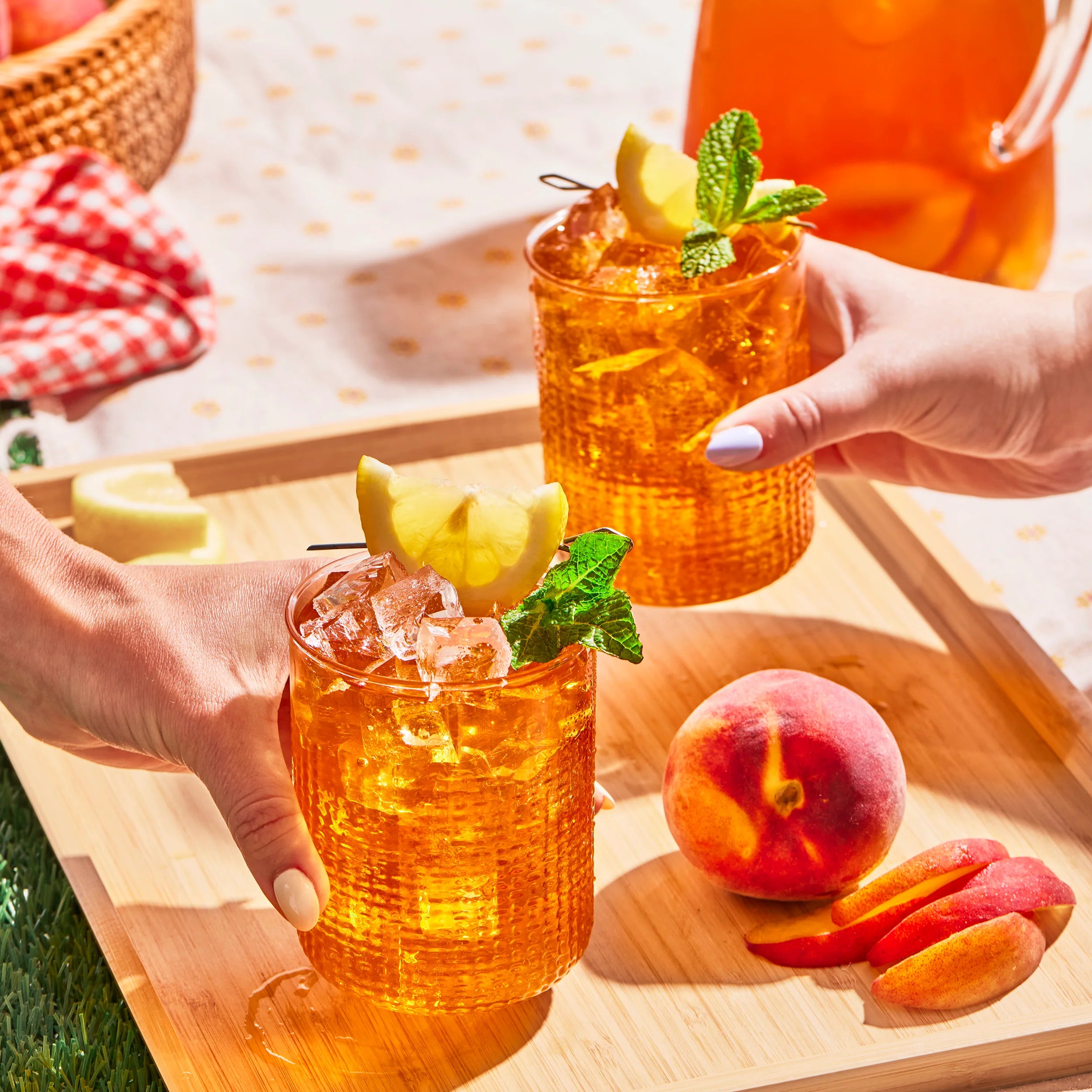 Ginger Peach Iced Tea