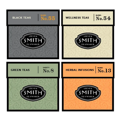 Black, green, herbal and wellness tea cartons